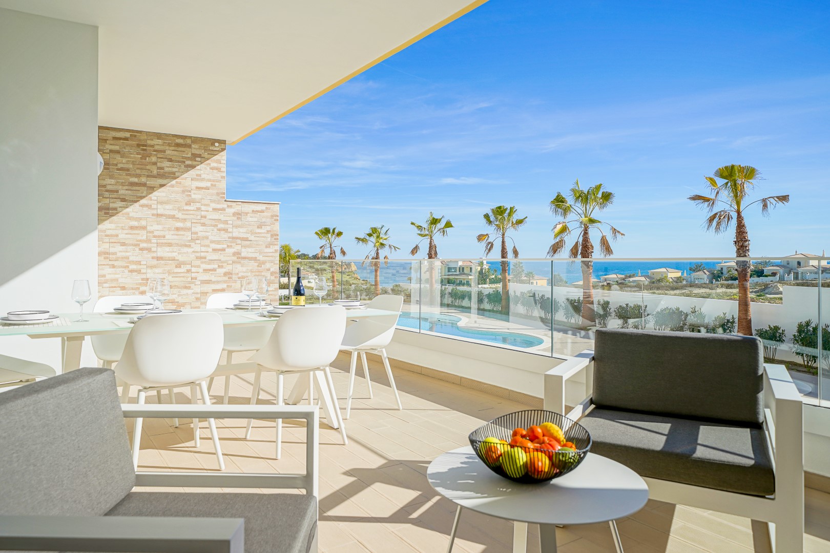 fruit bowl on balcony