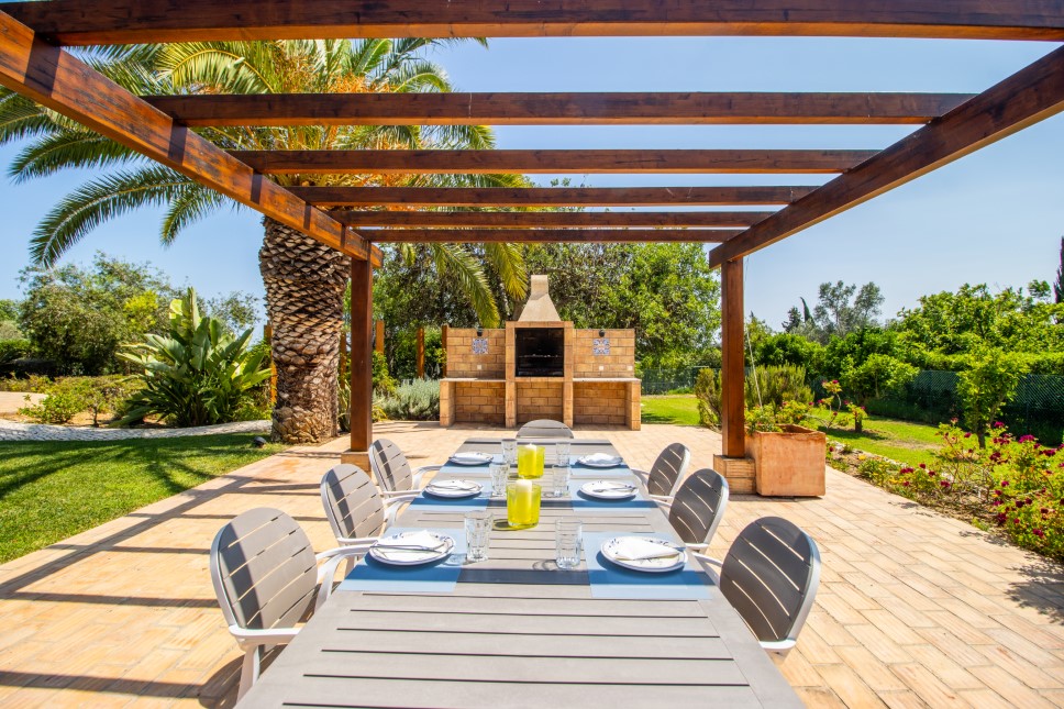outdoor area of holiday villa